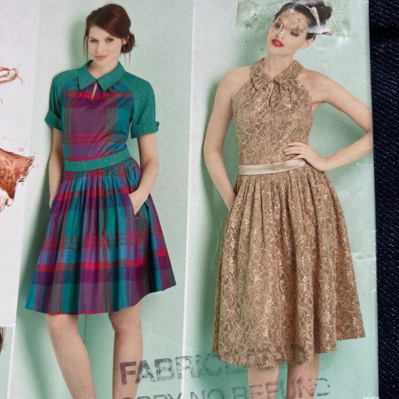 Simplicity 1755 Designer Dress Fit Flare Full Leanne Marshall Pattern 4 - 12 Unc - Picture 1 of 5